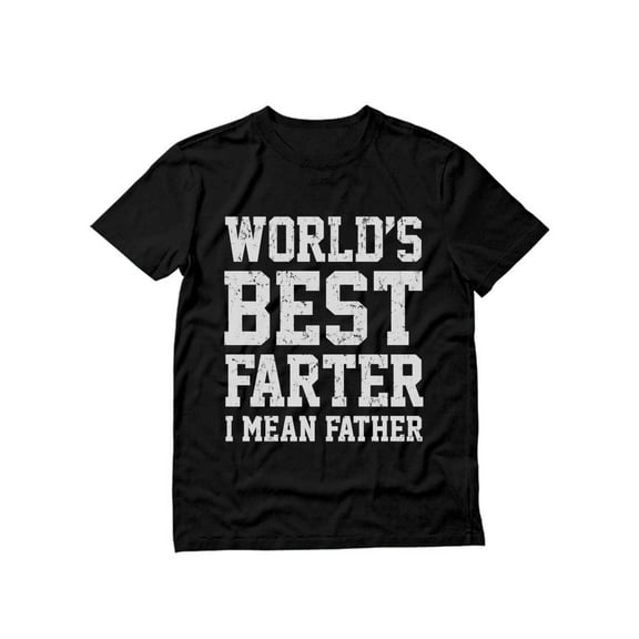 Tstars Mens Gifts for Dad Father's Day Shirts Funny Shirt for Dad Worlds Best Farter I Mean Father T Shirt Humor Cool Best Gift for Dad Birthday Shirt
