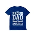 thumbnail image 1 of Tstars Mens Gifts for Dad Father's Day Shirts Proud Dad of a Freaking Awesome Daughter Funny Humor Father's Day Birthday from Daughter Cool Best Gift for Dad T Shirt, 1 of 7