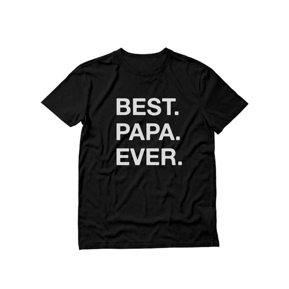 Tstars Mens Gifts for Dad Father's Day Shirts Best Papa Ever Shirt Cool Best Gift for Dad Grandpa Father's Day Birthday Christmas Mens T Shirt