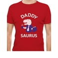 thumbnail image 1 of Tstars Mens Gifts for Dad Father's Day Shirts Daddy Saurus Shirt Gift for Fathers T Rex Dad Funny Humor Cool Best Gift for Dad T Shirt, 1 of 6