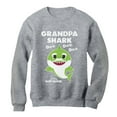 thumbnail image 1 of Tstars Mens Gifts for Dad Father's Day Shirts Grandpa Shark Doo Doo Doo Baby Shark Papa Cool Best Gift for Grandpa Sweatshirt, 1 of 5