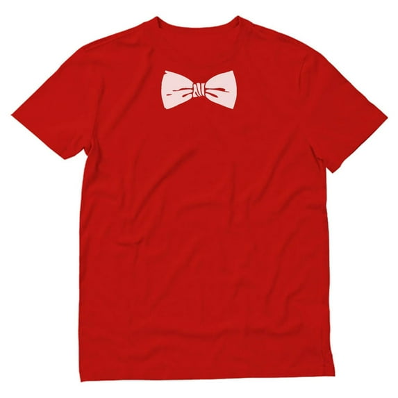 Tstars Mens Halloween Party Shirt Printed Tuxedo with White Bow Tie Shirt Funny Humor Tux Trick or Treat Day of the Dead Shirt for Men T Shirt