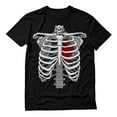 thumbnail image 1 of Tstars Men’s Skeleton Rib Cage Heart X-Ray Halloween Costume T-Shirt – Funny Halloween Party Shirt, 1 of 7