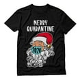 thumbnail image 1 of Tstars Mens Merry Quarantine 2020 Santa Claus Face Mask Ugly Christmas Graphic T Shirt, 1 of 5