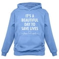 thumbnail image 1 of Tstars Mens Nurse Shirts Gift for Nurse It's a Beautiful Day to Save Lives Nursing MD Medical Hoodie, 1 of 3