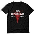thumbnail image 1 of Tstars Mens Nurse Shirts Gift for Nurse Real Superheroes Wear Scrubs Nursing MD Medical T Shirt, 1 of 6
