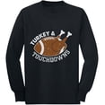 thumbnail image 1 of Tstars Mens Thanksgiving Shirt Holiday Thanksgiving Turkey and Football Touchdowns Thanksgiving Gift Shirts for Him Men Long Sleeve Birthday Gift T Shirt, 1 of 5