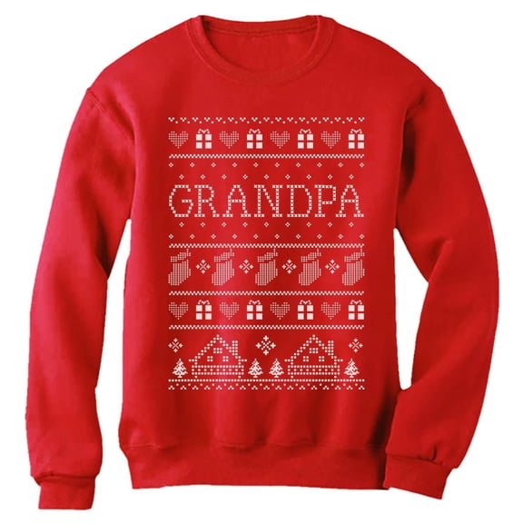Tstars Mens Grandpa Sweatshirt Gift for Papa Christmas Gift Funny Humor Holiday Shirts Xmas Party Christmas Gifts for Him Sweatshirt Ugly Xmax