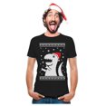 thumbnail image 1 of Tstars Mens Ugly Christmas Sweater Big T Rex Santa Christmas Gift Funny Humor Holiday Shirts Xmas Party Christmas Gifts for Him Graphic T Shirt Ugly Xmas Sweater, 1 of 6