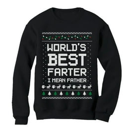 Hanes Men's Dad Bod Ugly Christmas Sweatshirt 