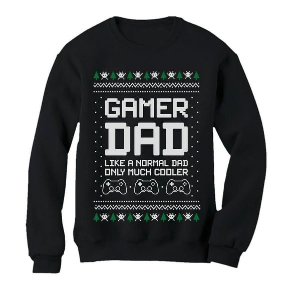 Tstars Mens Ugly Christmas Sweater Gift for Husband Gamer Dad Gift for Fathers Cool Gaming Christmas Holiday Shirts Xmas Party Funny Humor Christmas Gifts for Him Sweatshirt Ugly Xmas Sweater