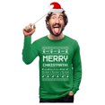 thumbnail image 1 of Men's Ugly Christmas T-Shirt - Funny Merry Christmath Math Holiday Shirt, Xmas Party Gift for Him, Long Sleeve, 1 of 6