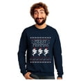 thumbnail image 1 of Tstars Mens Ugly Christmas Sweater Merry Fishmas Fishing Christmas Gift Funny Humor Holiday Shirts Xmas Party Christmas Gifts for Him Sweatshirt Ugly Xmas Sweater, 1 of 6