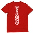 thumbnail image 1 of Tstars Mens Valentine's Day Love Red Hearts Tie Gift for Valentine's Day Perfect Gift Idea for Him Husband T Shirt, 1 of 8