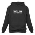 thumbnail image 1 of Gaming Apparel Gamer Hoodies Men Teen Boys Gifts Eat Sleep Repeat Hoodie 2XL Black, 1 of 10