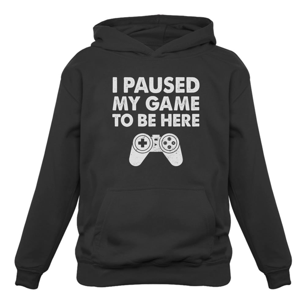  I Paused My Speedrun To Be Here - Funny Speedrunning Gamer  Pullover Hoodie : Clothing, Shoes & Jewelry