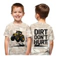 thumbnail image 1 of Tstars Monster Tractor Shirt for Toddler Boys - Fun Kids Tee Gift for Birthdays Holidays & Everyday Play Toddler Kids T-Shirt 2T Natural Camo, 1 of 6