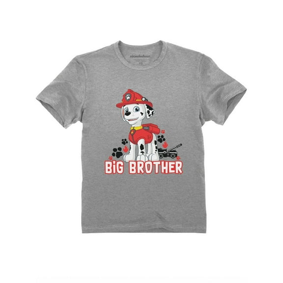 Tstars Official Paw Patrol Marshall Boys T-shirt - Exciting Big Brother Announcement - Comfortable Kids Graphic Tee - Perfect Gift for Brother - Unique Pregnancy Reveal Toddler Shirt