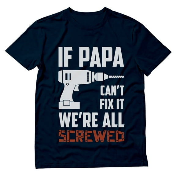 stars Papa Shirt - Father's Day Gifts from Daughter or Son - Grandpa Dad's Funny Men's Shirts - Gifts for Father's Day, Birthday, or Christmas - Made in the USA, Machine Washable