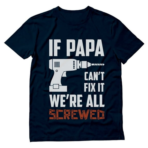 stars Papa Shirt - Father's Day Gifts from Daughter or Son - Grandpa Dad's Funny Men's Shirts - Gifts for Father's Day, Birthday, or Christmas - Made in the USA, Machine Washable