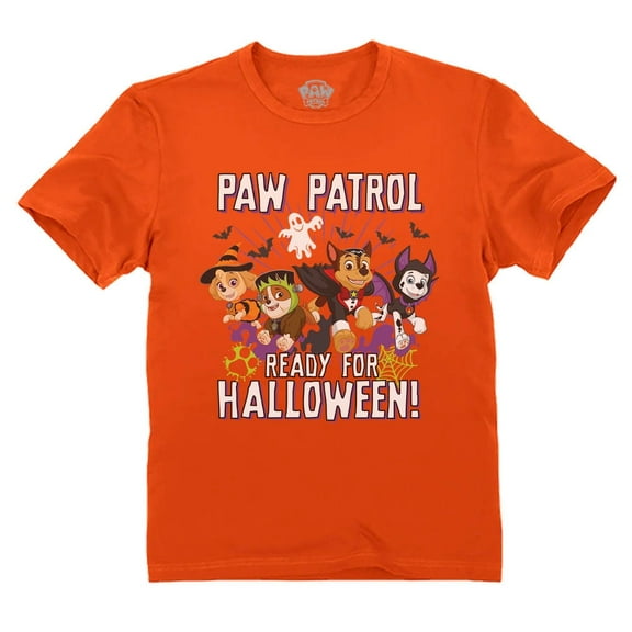 Tstars Paw Patrol Halloween Boys Girls Toddler Tee – Nickelodeon Official Shirt for Kids Orange 2T