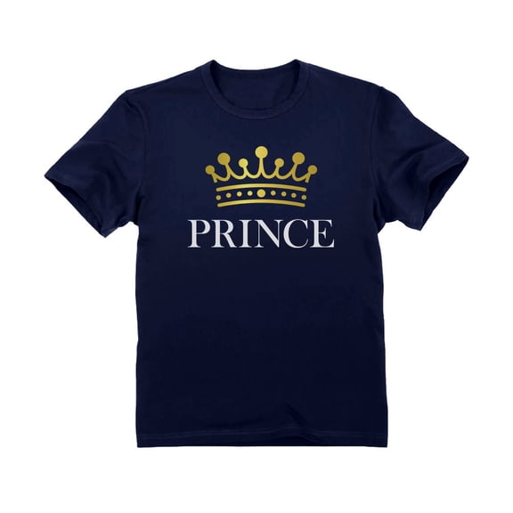 Tstars Prince Crown T-Shirt for Kids - Ideal Valentine's Day & Birthday Gift - Adorable Unisex Toddler Top - Comfortable and High-Quality Print - Perfect for Little Royalty