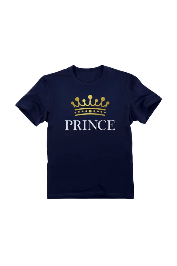 Prince Crown T-Shirt for Kids - Ideal Valentine's Day & Birthday Gift - Adorable Unisex Toddler Top - Comfortable and High-Quality Print - Perfect for Little Royalty