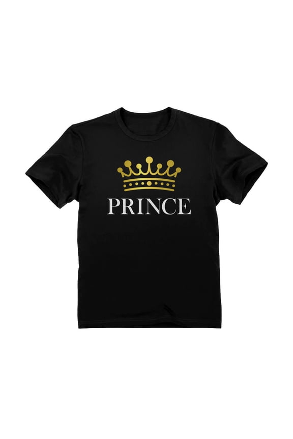Prince Crown T-Shirt for Kids - Ideal Valentine's Day & Birthday Gift - Adorable Unisex Toddler Top - Comfortable and High-Quality Print - Perfect for Little Royalty