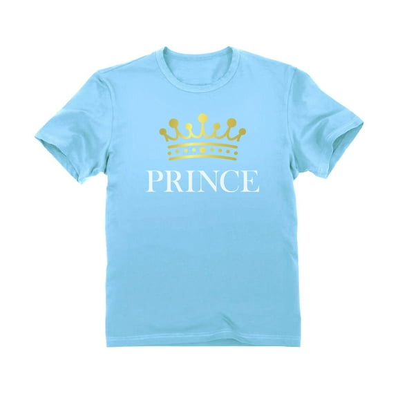 Tstars Prince Crown T-Shirt for Kids - Ideal Valentine's Day & Birthday Gift - Adorable Unisex Toddler Top - Comfortable and High-Quality Print - Perfect for Little Royalty