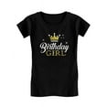 thumbnail image 1 of Tstars Princess Crown Graphic Print Tee - Comfortable Short Sleeve Fitted T-Shirt for Girls - Perfect for Celebrations, Casual Wear, School - Ideal Birthday Gift, 1 of 8