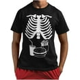 thumbnail image 1 of Tstars Skeleton Shirt Mens Rib Cage Costume Adult Funny Halloween Shirts for Men, 1 of 6