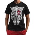 thumbnail image 1 of Skeleton Shirt Mens Rib Cage Costume Adult Funny Halloween Shirts for Men Large Black XXL-Large Black, 1 of 6