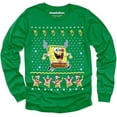 thumbnail image 1 of Tstars SpongeBob Reindeer Kids Funny Holiday Shirt Christmas Gifts for Boys Youth Long Sleeve T-Shirt, 1 of 5