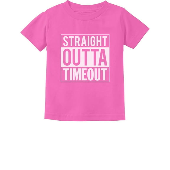 Tstars Straight Outta Timeout Kids T-shirt - Humorous Graphic Tee - Fun Graduation Gift for Boys - Toddler & Infant Shirt - Cool Attire for Back to School - Unisex Kids Apparel
