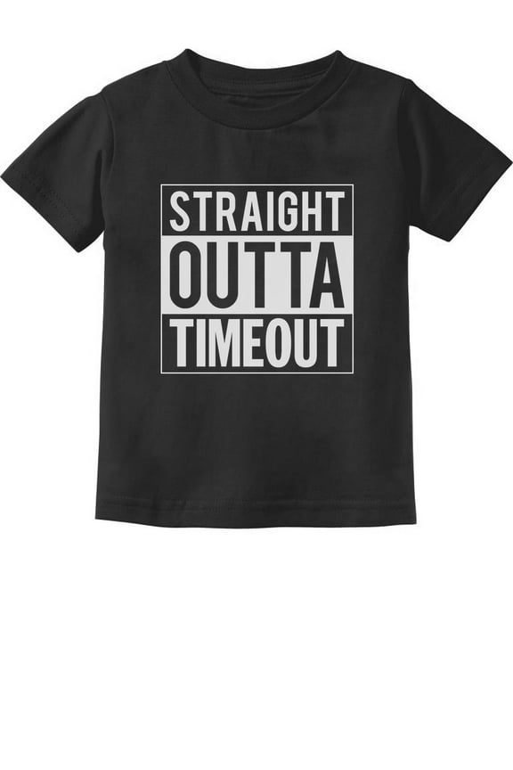Straight Outta Timeout Kids T-shirt - Humorous Graphic Tee - Fun Graduation Gift for Boys - Toddler & Infant Shirt - Cool Attire for Back to School - Unisex Kids Apparel