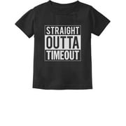Tstars Straight Outta Timeout Kids T-shirt - Humorous Graphic Tee - Fun Graduation Gift for Boys - Toddler & Infant Shirt - Cool Attire for Back to School - Unisex Kids Apparel