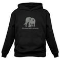 thumbnail image 1 of Tstars - To Elephants Support Women Hoodie Medium Black, 1 of 4