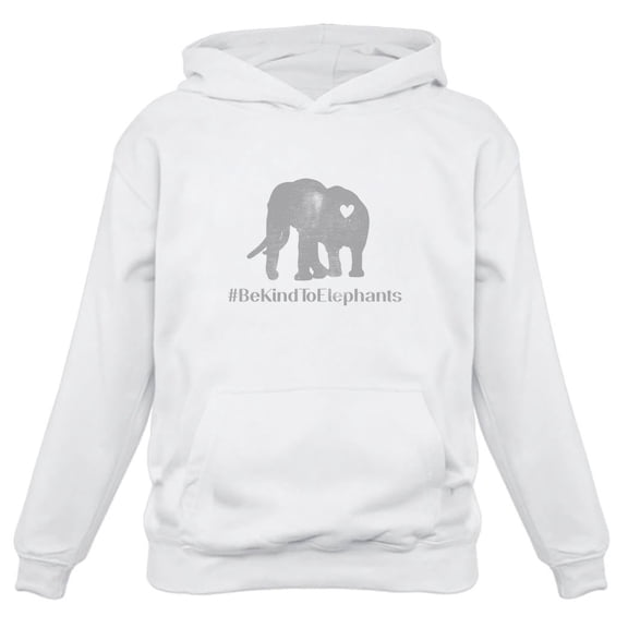Tstars - To Elephants Support Women Hoodie XX-Large White