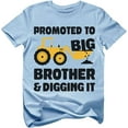 thumbnail image 1 of Tstars Toddler Boys Shirt Promoted to Big Brother Tractor T-Shirt - 2T California Blue, 1 of 7