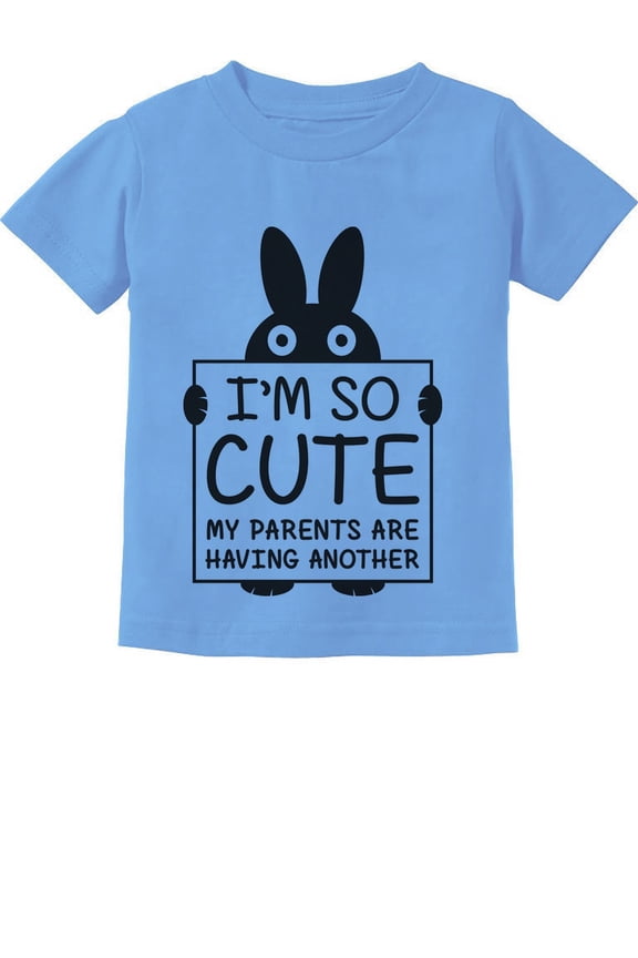 Toddler "I'm So Cute" Announcement Tee: Perfect Baby Shower & Sibling Reveal Gift - Humorous Newborn Celebration T-Shirt for Big Brothers & Sister