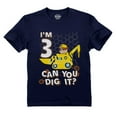 thumbnail image 1 of Tstars Unisex 3rd Birthday Paw Patrol T-shirt - Rubble Tractor Themed - Perfect Gift for 3 Year Old - Official Nickelodeon Apparel - Birthday Party Essential - Toddler Kids Comfortable Cotton T-Shirt, 1 of 2