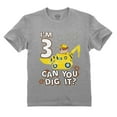 thumbnail image 1 of Tstars Unisex 3rd Birthday Paw Patrol T-shirt - Rubble Tractor Themed - Perfect Gift for 3 Year Old - Official Nickelodeon Apparel - Birthday Party Essential - Toddler Kids Comfortable Cotton T-Shirt, 1 of 2