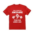 thumbnail image 1 of Tstars Unisex 'Awesome 9 Year Old' T-Shirt - Perfect Gift for 9th Birthday - Kid's Party Wear - Unique Birthday Celebration Tee - Humorous Youth Shirt for Boys and Girls - Cotton Kids' Apparel, 1 of 8