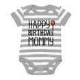 thumbnail image 1 of Tstars Unisex Birthday Baby Bodysuit - Happy Birthday Mommy Outfit for Baby Boy and Girl - Unique Baby Shower Gift - Cotton Comfort for Birthday Party Celebrations, 1 of 6