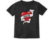 Tstars Unisex Kids T-Shirt for Boys & Girls - Adorable 'Mom' Heart Print - Ideal Valentine's & Mother's Day Gift