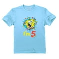 thumbnail image 1 of Tstars Unisex SpongeBob Birthday T-shirt: Perfect 5th Birthday Gift - Official Nickelodeon Licensed Outfit for Kids, Birthday Party Essential, 1 of 8