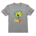 thumbnail image 1 of Tstars Unisex SpongeBob Birthday T-shirt: Perfect 5th Birthday Gift - Official Nickelodeon Licensed Outfit for Kids, Birthday Party Essential, 1 of 8