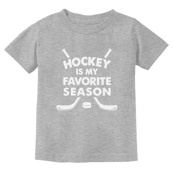 Tstars Unisex Youth Hockey-Themed T-Shirt - Hockey Is My Favorite Season - 100% Cotton - Ideal Gift for Young Hockey Fans, Players - Sports Apparel, Graphic Tee