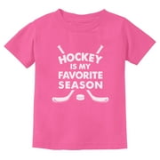 Tstars Unisex Youth Hockey-Themed T-Shirt - Hockey Is My الموسم المفضل - قطن 100٪ - هدية مثالية لمحبي الهوكي الشباب ، لاعبين - ملابس رياضية ، تي شيرت رسومي
