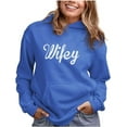 thumbnail image 1 of Tstars - Wifey Gift For Wife For Valentines Day Women Hoodie Medium California Blue, 1 of 4